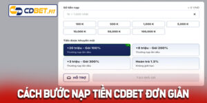 Những lưu ý khi nạp tiền Cddet